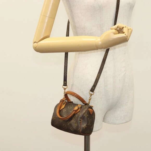 LOUIS VUITTON Monogram Mini Speedy Hand Bag M41534 LV Auth 129715 - Picture 3 of 16